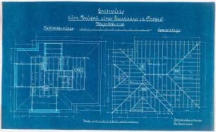 Pfarrhaus zu St. Barbara, Dortmund-Dorstfeld: Kehlbalkenlage und Sparrenlage 1:50