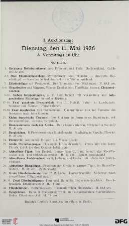 A. Vormittags 10 Uhr (Nr. 1-316)