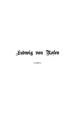 Ludwig von Rosen : Eine Erzählung aus zwei Welten