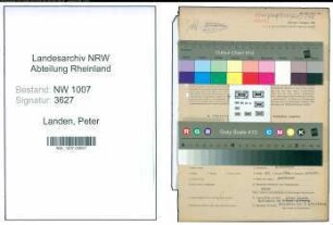 Entnazifizierung Peter Landen , geb. 10.01.1886 (Milchverteiler)