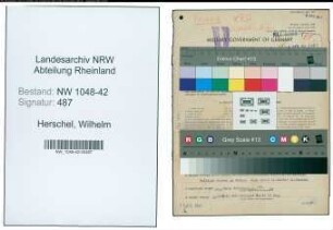 Entnazifizierung Wilhelm Herschel , geb. 23.12.1908 (Hobler)
