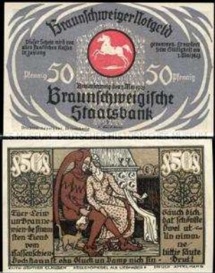 Braunschweig, Notgeldserie Eulenspiegel, 50 Pfennig