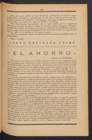 El ahorro
