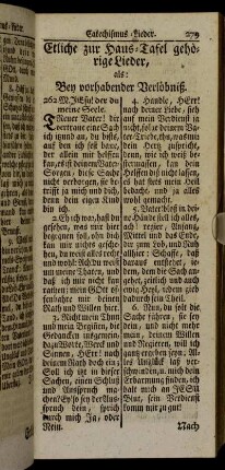 Etliche zur Haus-Tafel gehörige Lieder