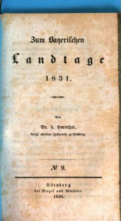 Zum Bayerischen Landtage 1831, 9