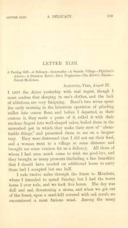 Letter XLIII. A parting gift ...