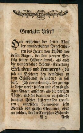 Geneigter Leser