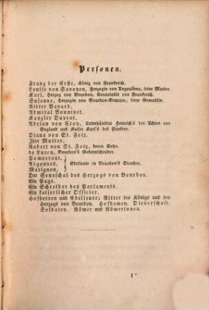 Robert Prutz' dramatische Werke, 2. Karl von Bourbon