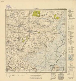 1521 (alte Nr.: 299) Ostenfeld, Meßtischblatt (4cm - Karte)
