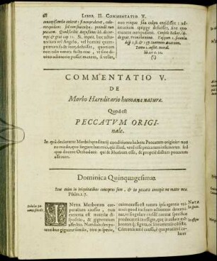 Commentatio V. De Morbo Hæreditario humanæ naturæ.