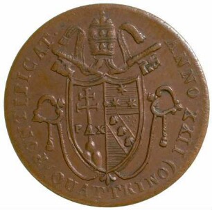 Münze, Quattrino, 1821