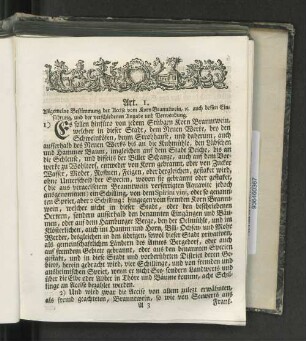 [Mandat die Accise von dem Korn Branntwein bey und nach der neuen Verpachtung derselben betreffend.]