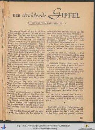 Der strahlende Gipfel: Novelle.
