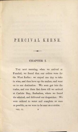 Percival Keene : in three volumes, 2