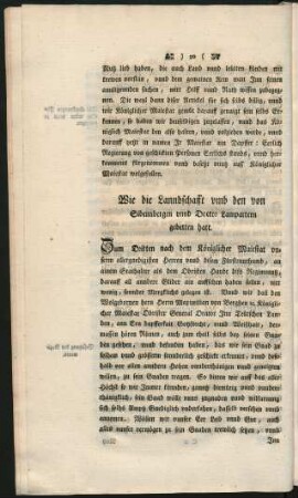 Wie die Lanndschafft umb den von Sibennbergen unnd Doctor Lampartern gebetten hatt