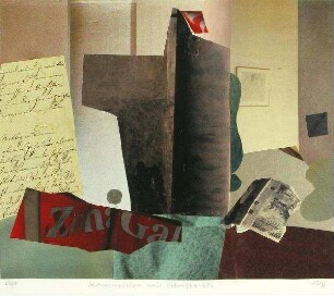 Komposition mit Schriftstück