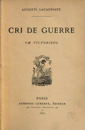 Cri de guerre