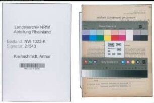 Entnazifizierung Arthur Kleinschmidt , geb. 28.07.1898 (Bueroangestellter)