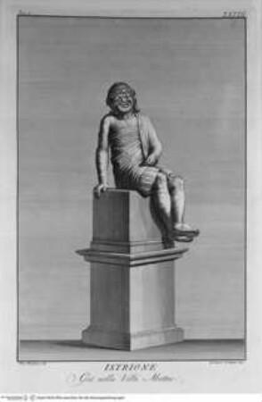 Il Museo Pio-Clementino, Tomo I-VII, Tomo III: Statue del Museo Pio-Clementino, Statuette eines Kömodiendarstellers