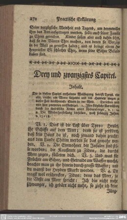 Drey und zwanzigstes Capitel