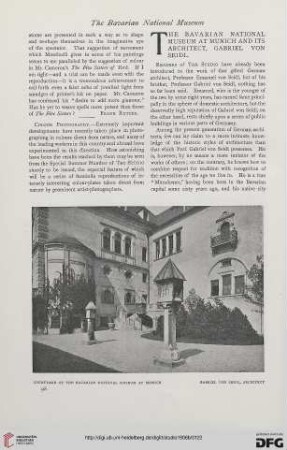 44: The Bavarian National Museum at Munich and its architect, Gabriel von Seidl