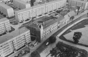 Neubaugebiet am Nienburger Turm in Bernburg : Blickrichtung Süden