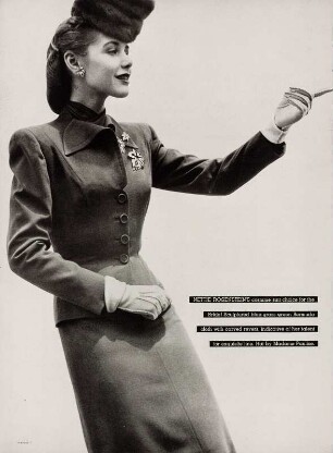 Modeaufnahme, Modell Beth Hertzler, Tearsheet (Brides Magazin)