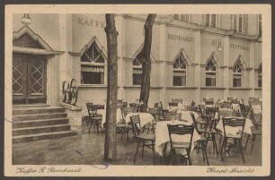 Ansichtskarte Hauptansicht "Kaffee R. Reinhardt", Hasenheide 57