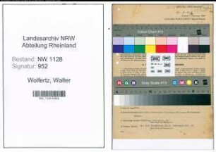 Entnazifizierung Walter Wolfertz , geb. 29.10.1908 (Polizist)