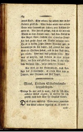 Mittel, Kindern Schadenfreude beyzubringen.
