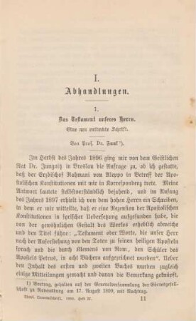 161-174 Das Testament unseres Herrn : eine neu entdeckte Schrift