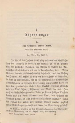 161-174 Das Testament unseres Herrn : eine neu entdeckte Schrift
