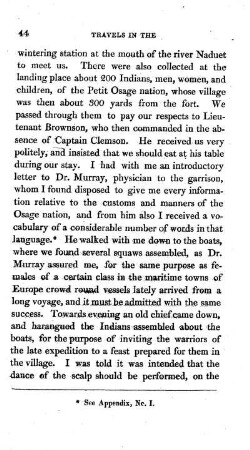 Description of an Osage village, and the manners of the inhabitants