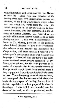 Description of an Osage village, and the manners of the inhabitants
