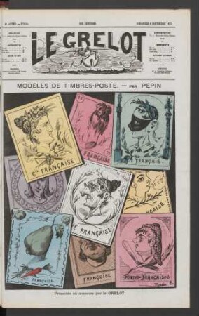 Modèles de timbres-poste, par Pépin