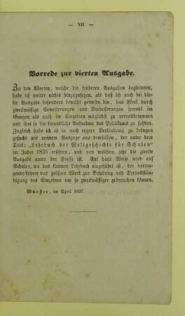 Vorrede zur vierten Ausgabe
