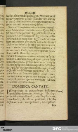 Dominica Cantate.