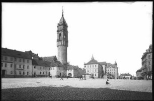 Bautzen. Kornmarkt mit Reichenturm