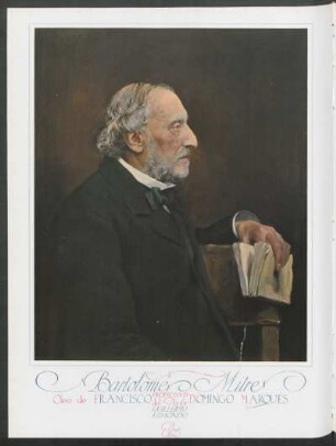 Bartolomé Mitre - retrato al óleo
