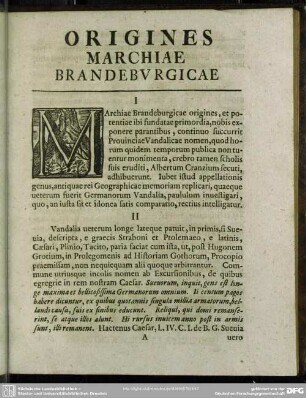 Origines Marchiae Brandeburgicae