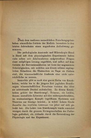 Zur Casuistik des Tetanus