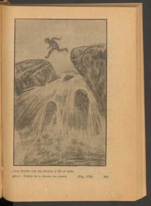 ... hizo flexión con las piernas y dió el salto. - [Ilustración]