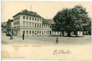 Lobositz. Marktplatz