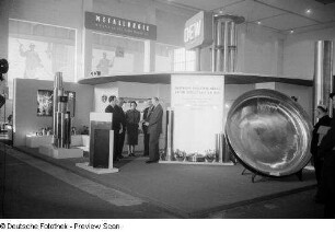 Messestand Deutsche Edelstahlwerke AG Krefeld auf der Leipziger Frühjahrsmesse