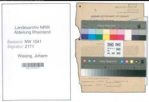 Entnazifizierung Johann Wissing , geb. 22.02.1896 (Mueller)