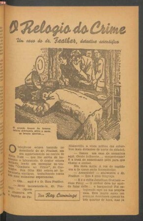 O relogio do crime : Um caso do Dr. Feather, detective scientifico. [Pequena novella]