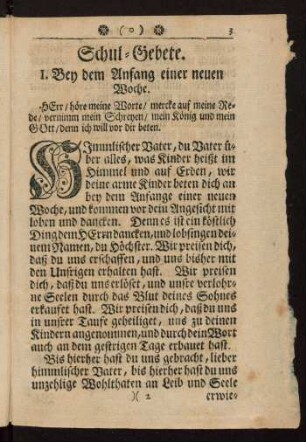 3-16, Schul-Gebete