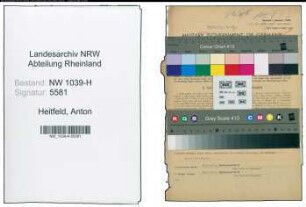 Entnazifizierung Anton Heitfeld , geb. 08.07.1900 (Beamter)
