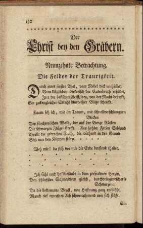 Neunzehnte Betrachtung. - Zwanzigste Betrachtung.