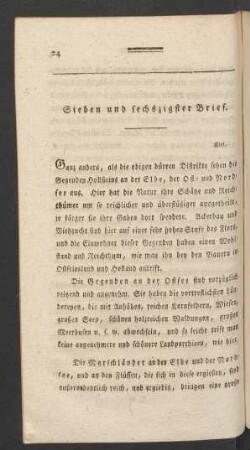 Sieben und sechszigster Brief
